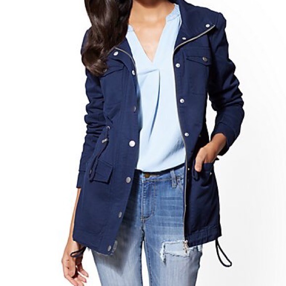 Charter Club Jackets & Blazers - Charter Club Navy Utility Jacket Size XL